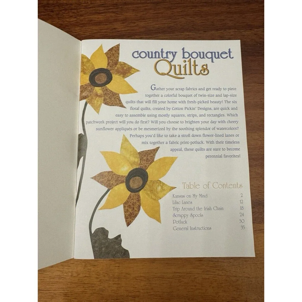 Country Bouquet Quilts Debbie Foley Valerie Boman Pattern Book Cotton Pickin